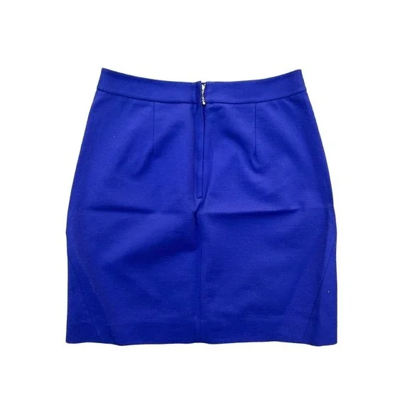 Kate Spade Skirt The Rules Blue Mini Skirt Size 6 - Picture 3 of 5